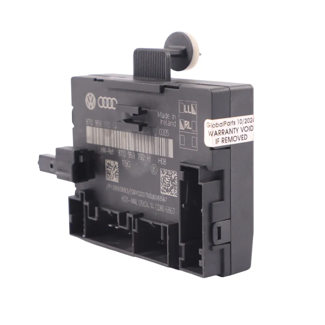 Audi A5 8T Modulo Di Controllo Della Porta Anteriore Lato Passeggero - SKU 8T0959792Q - Numero di parte 8T0959792Q