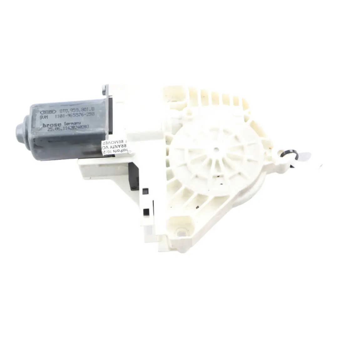 Audi A5 8T Moteur de lève-vitre avant côté gauche - SKU 8T0959801B - Numéro de pièce 8T0959801B