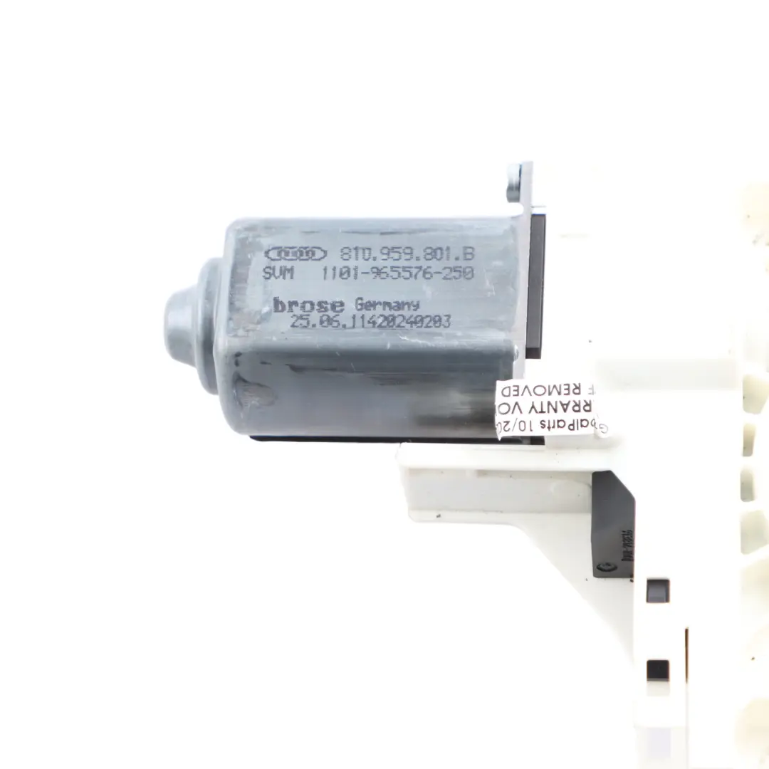 Audi A5 8T Front Window Regulator Motor Left N/S Passenger Side - SKU 8T0959801B - Part number 8T0959801B
