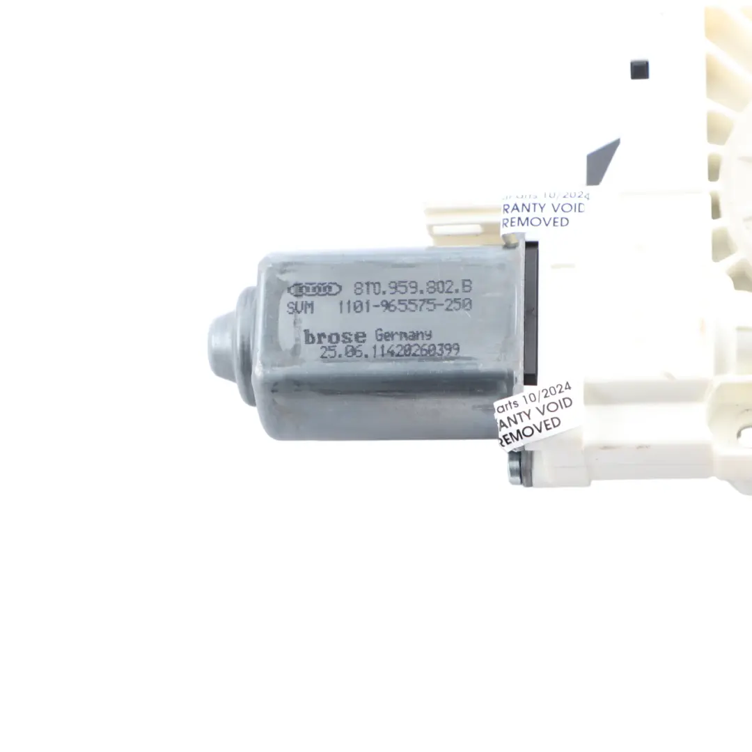 Audi A5 8T motore regolatore finestrino anteriore destro lato guida - SKU 8T0959802B - Numero di parte 8T0959802B