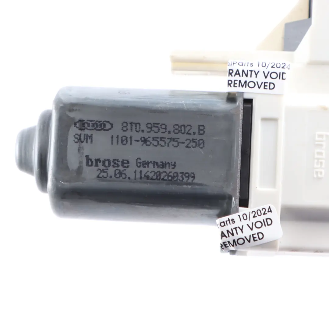 Audi A5 8T Moteur lève vitre avant droit côté conducteur - SKU 8T0959802B - Numéro de pièce 8T0959802B