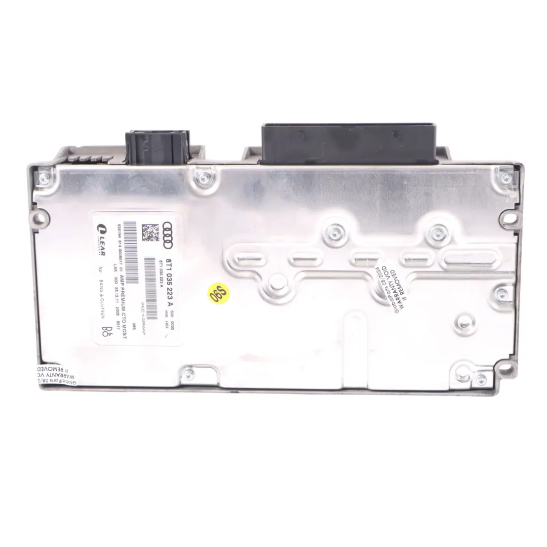 Audi A5 8T Speaker Amplifier AMP Bang &amp; Olufsen - SKU 8T1035223A - Part number 8T1035223A