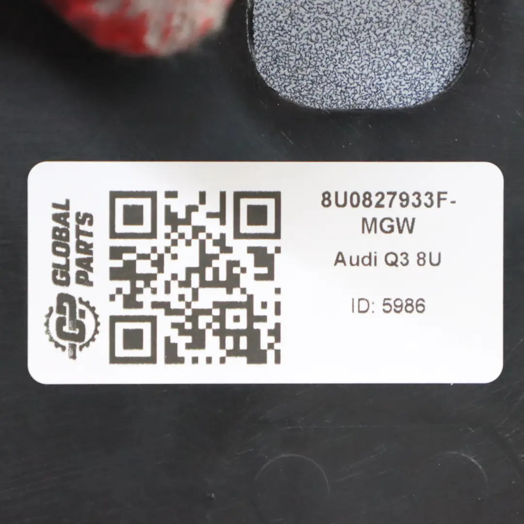 Audi Q3 8U Maletero Portón trasero Tapa Panel alerón Glacier White Pearl S9R - SKU 8U0827933F-MGW - Número de pieza 8U0827933F-MGW