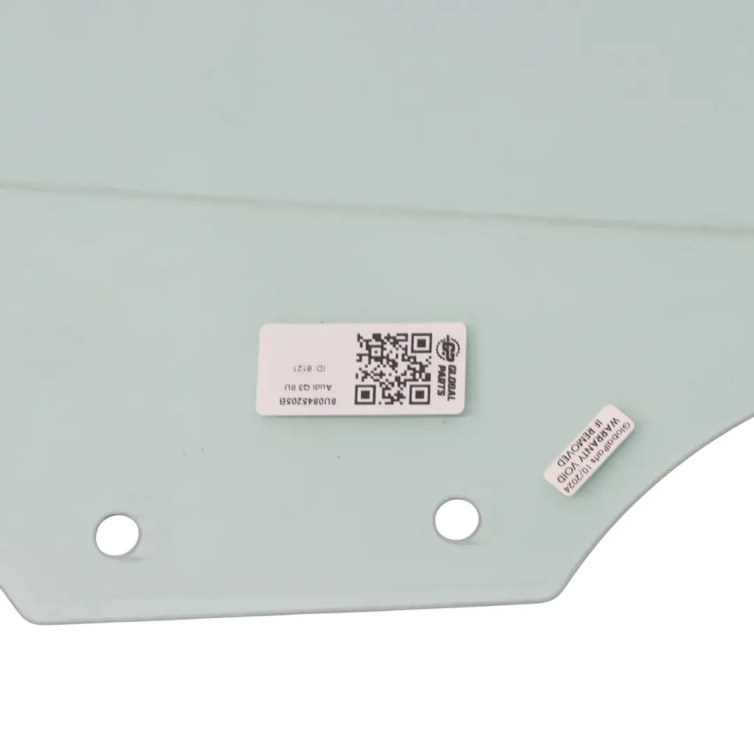 Vetro laterale Porta posteriore sinistra Verde AS2 per Audi Q3 8U con numero di parte 8U0845205B Audi Q3 8U Vetro laterale Porta posteriore sinistra Verde AS2 - SKU 8U0845205B - Numero di parte 8U0845205B