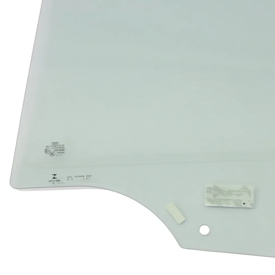 Audi Q3 8U Vetro laterale Porta posteriore sinistra Verde AS2 - SKU 8U0845205B - Numero di parte 8U0845205B