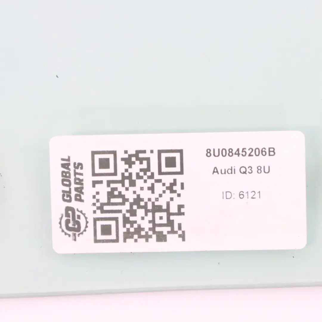 Door Window Glass Rear Right O/S Green AS2 to Audi Q3 8U with Part number 8U0845206B Audi Q3 8U Door Window Glass Rear Right O/S Green AS2 - SKU 8U0845206B - Part number 8U0845206B