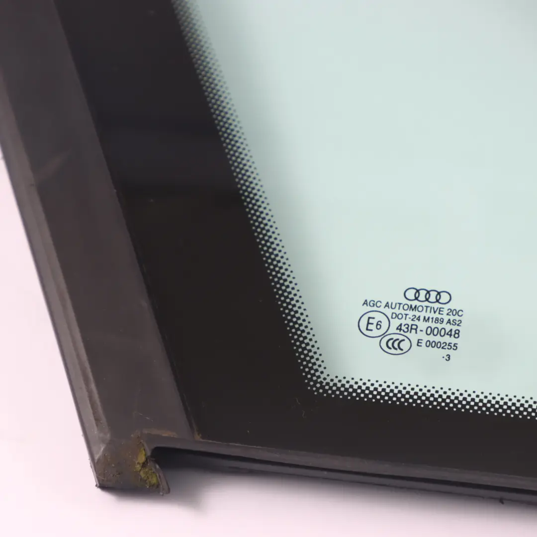 Vetro finestrino triangolo quarto posteriore sinistro AS2 per Audi Q3 8U con numero di parte 8U0845299A Audi Q3 8U Vetro finestrino triangolo quarto posteriore sinistro AS2 - SKU 8U0845299A - Numero di parte 8U0845299A