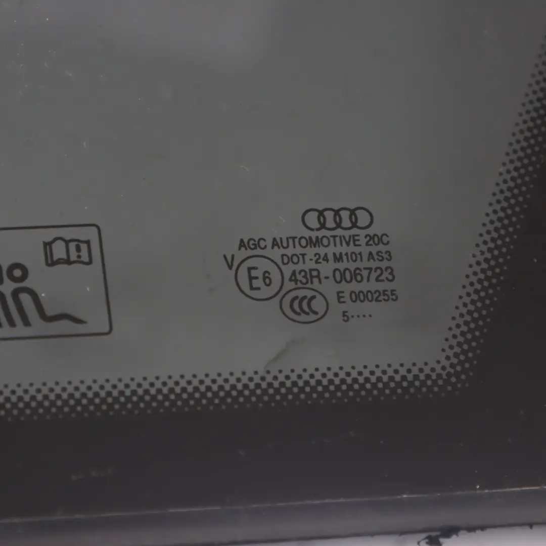 Szyba Karoseryjna Tylna Prawy Tył Przyciemniana AS3 do Audi Q3 8U o numerze 8U0845300C Audi Q3 8U Szyba Karoseryjna Tylna Prawy Tył Przyciemniana AS3 - SKU 8U0845300C - Numer Części 8U0845300C