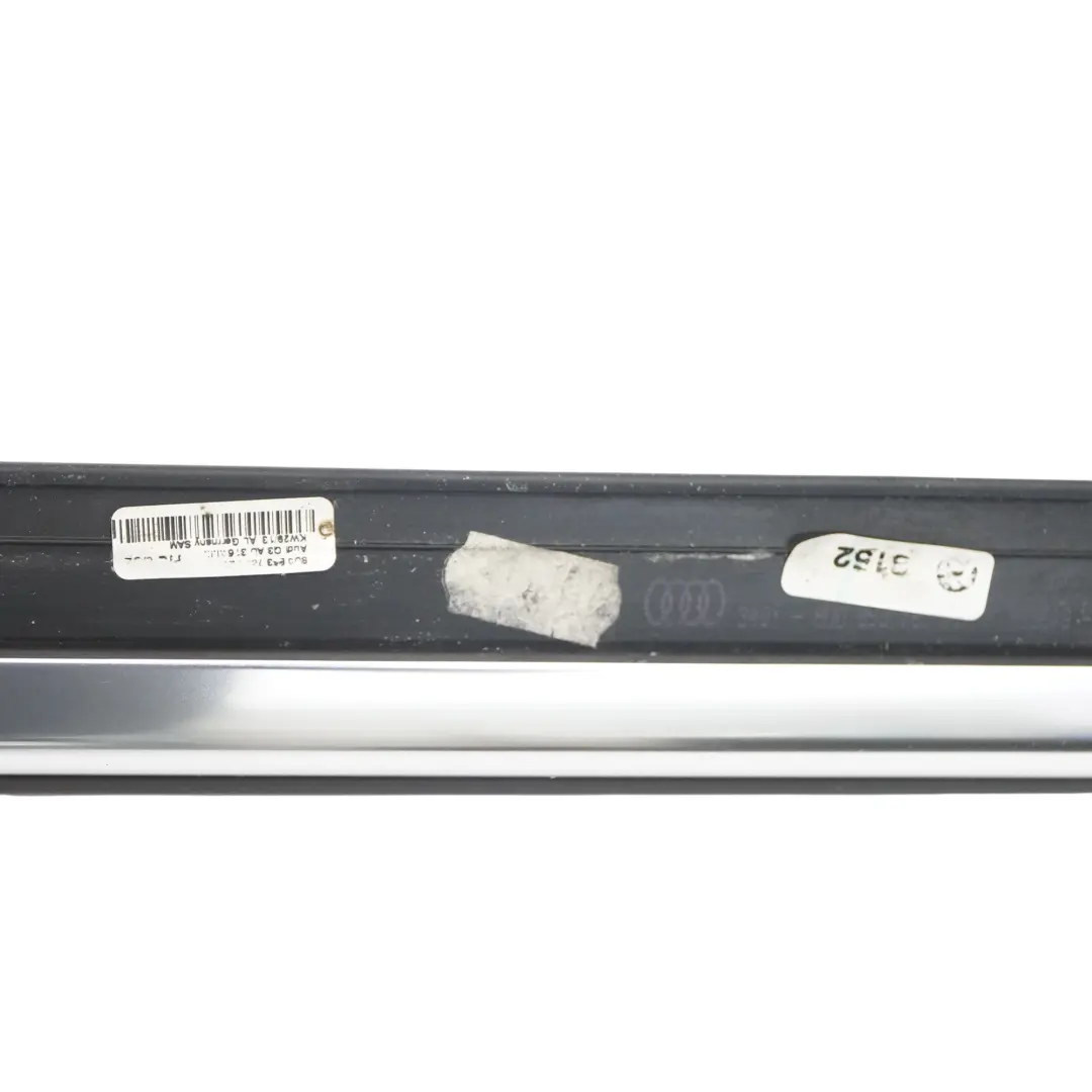 Door Weatherstrip Moulding Chrome Left N/S to Audi Q3 8U Rear with Part number 8U0853763 Audi Q3 8U Rear Door Weatherstrip Moulding Chrome Left N/S - SKU 8U0853763 - Part number 8U0853763