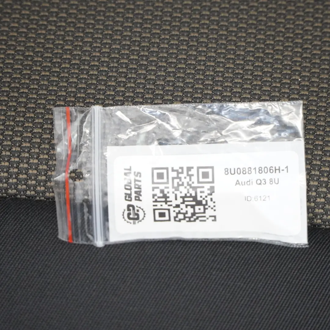 Sedile anteriore destro Interno Tessuto Panno Anima Nero Marrone per Audi Q3 8U con numero di parte 8U0881806H Audi Q3 8U Sedile anteriore destro Interno Tessuto Panno Anima Nero Marrone - SKU 8U0881806H-1 - Numero di parte 8U0881806H