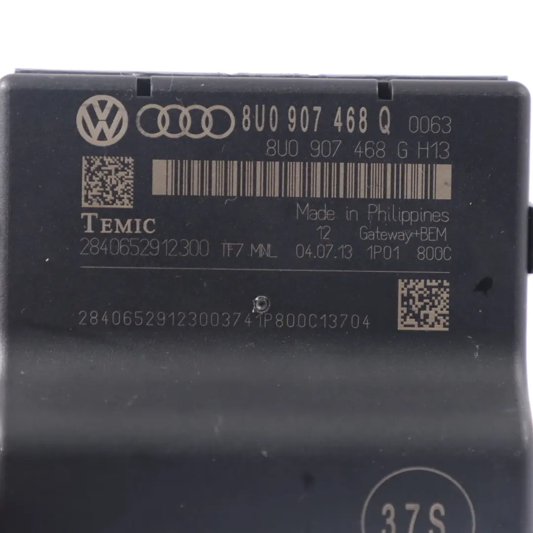 Audi Q3 8U Gateway Control Module Unit ECU - SKU 8U0907468Q - Part number 8U0907468Q