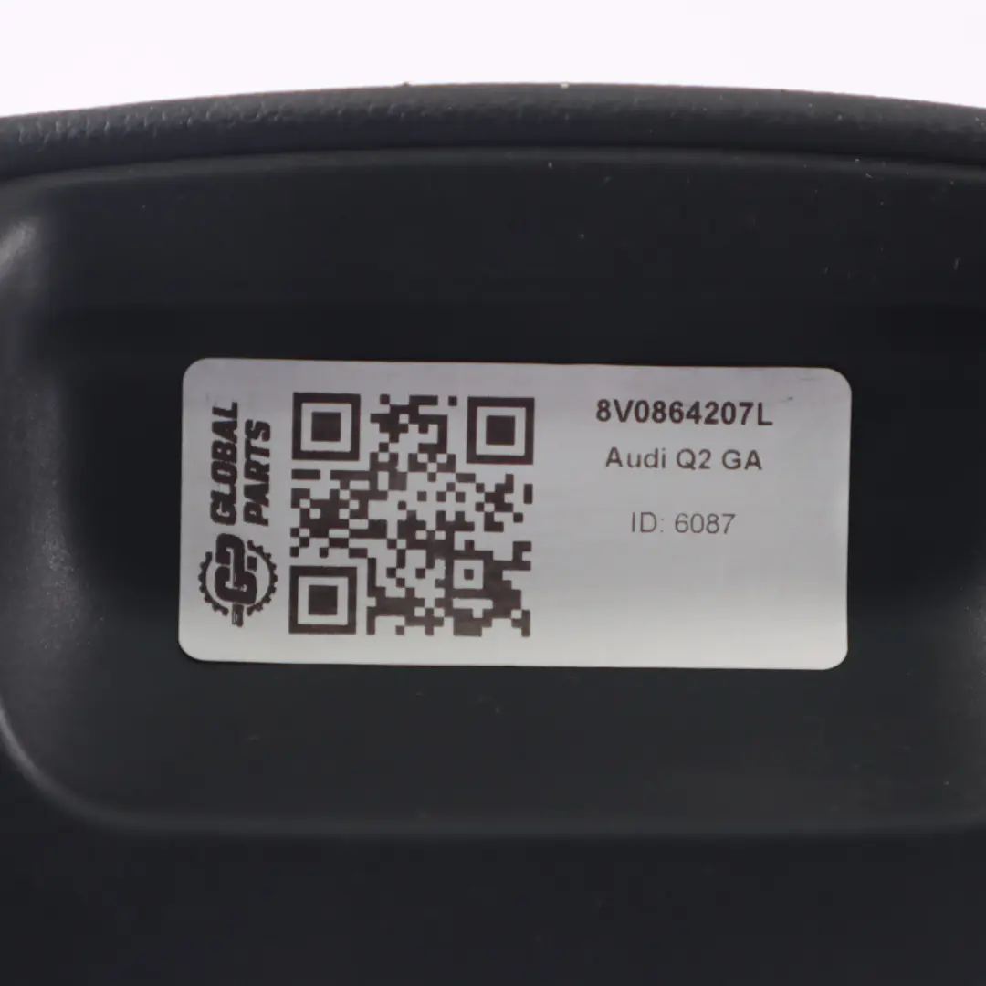 Apoyabrazos Delantero Medio Bandeja almacenamiento Negro para Audi Q2 GA con número de pieza 8V0864207L Audi Q2 GA Apoyabrazos Delantero Medio Bandeja almacenamiento Negro - SKU 8V0864207L - Número de pieza 8V0864207L