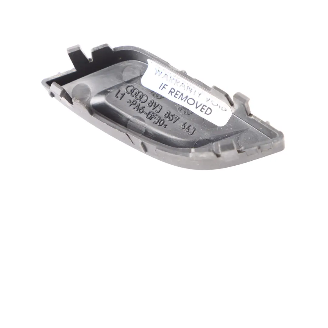 Türkarte Blank Dummy Schalter Trim Vorne Links für Audi A3 8P mit Teilenummer 8V3867443 Audi A3 8P Türkarte Blank Dummy Schalter Trim Vorne Links - SKU RHD-8V3867443 - Teilenummer 8V3867443