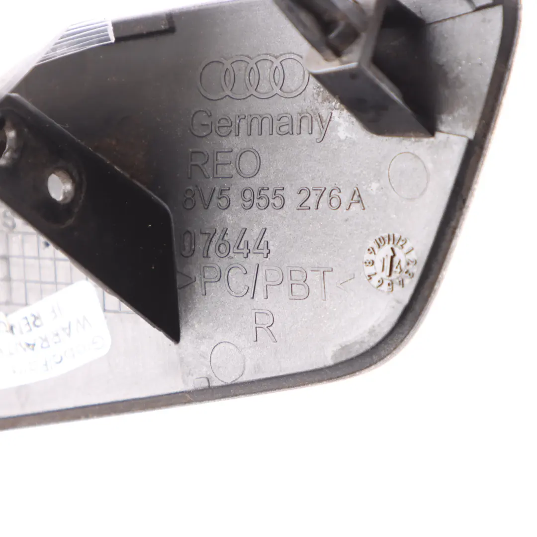 Audi A3 8V Headlight Washer Cover Cap Front Right O/S Foil Silver Metallic - Z7G - SKU 8V5955276A-FSI - Part number 8V5955276A