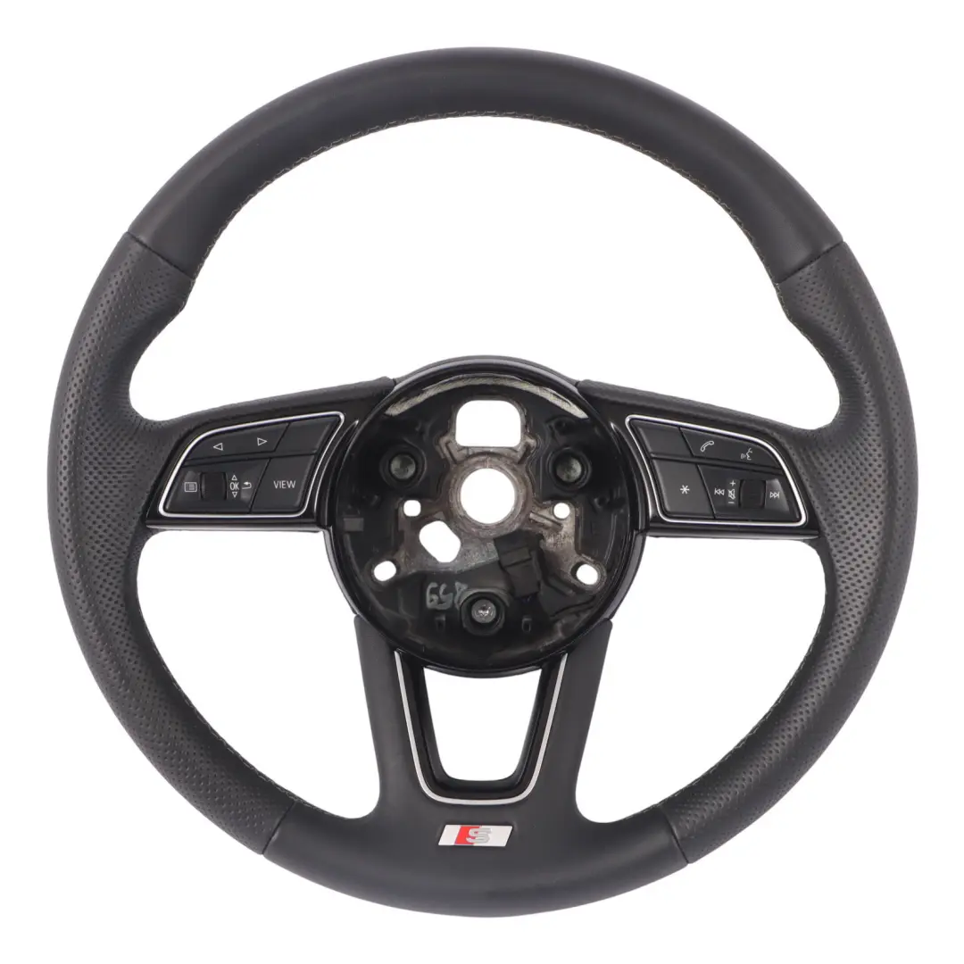 Audi A3 8V Lenkrad S Line Schwarz Leder Weiß Gewinde - SKU 8W0419689 - Teilenummer 8W0419689