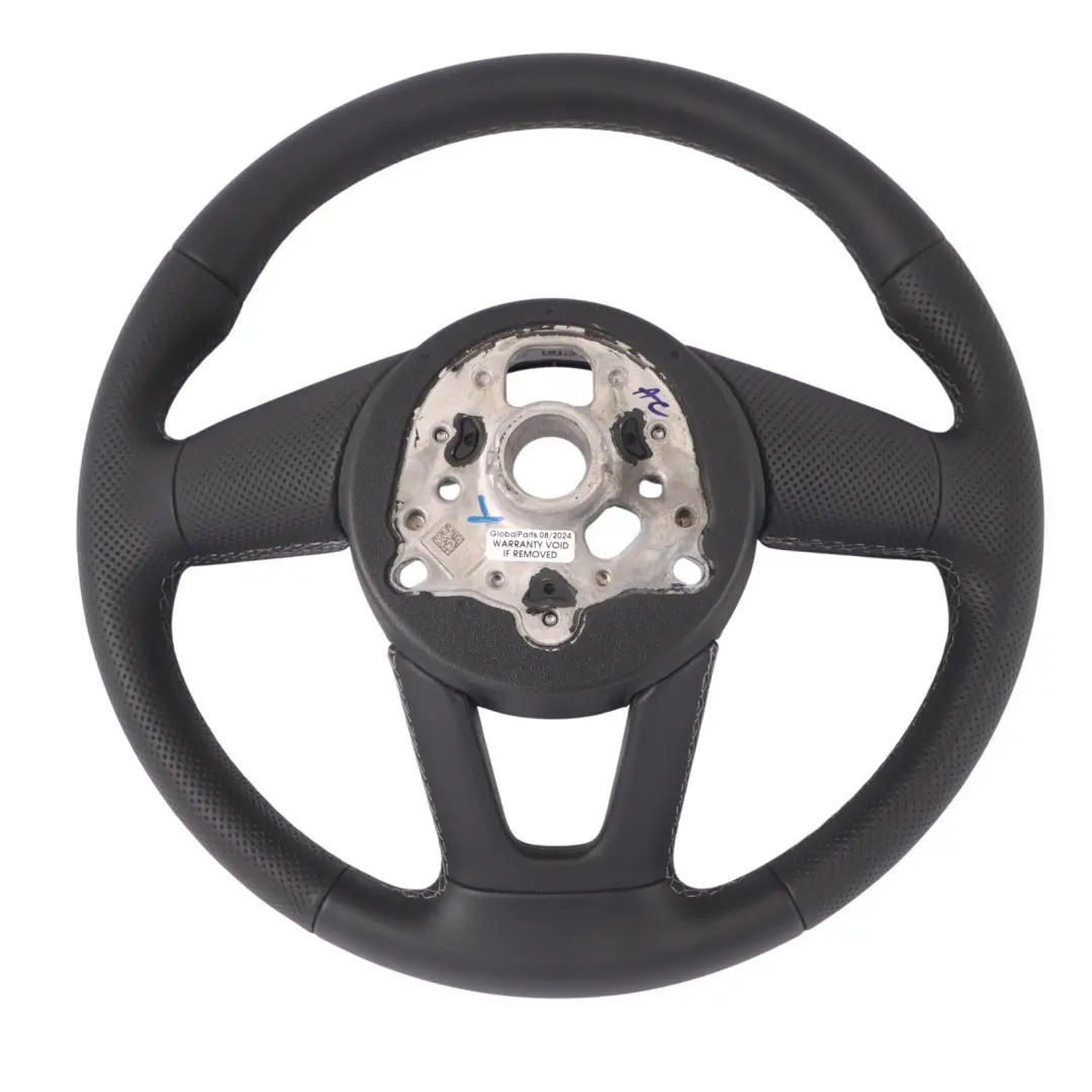 Audi A3 8V Lenkrad S Line Schwarz Leder Weiß Gewinde - SKU 8W0419689 - Teilenummer 8W0419689