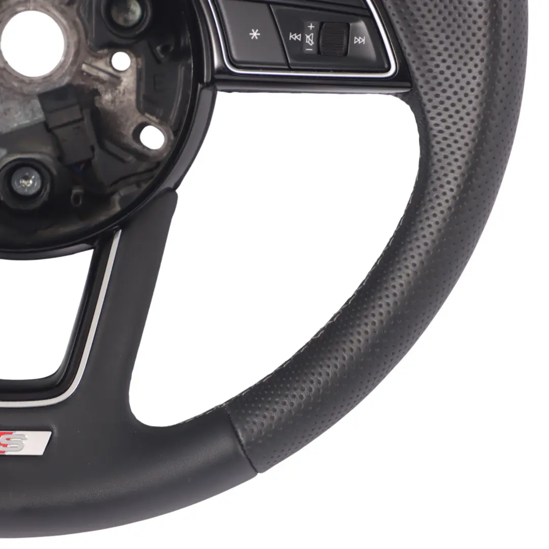 Audi A3 8V Lenkrad S Line Schwarz Leder Weiß Gewinde - SKU 8W0419689 - Teilenummer 8W0419689