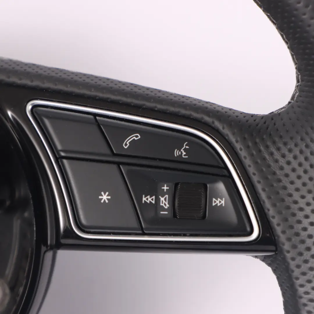 Audi A3 8V Volante S Line Cuero Negro Hilos Blancos - SKU 8W0419689 - Número de pieza 8W0419689