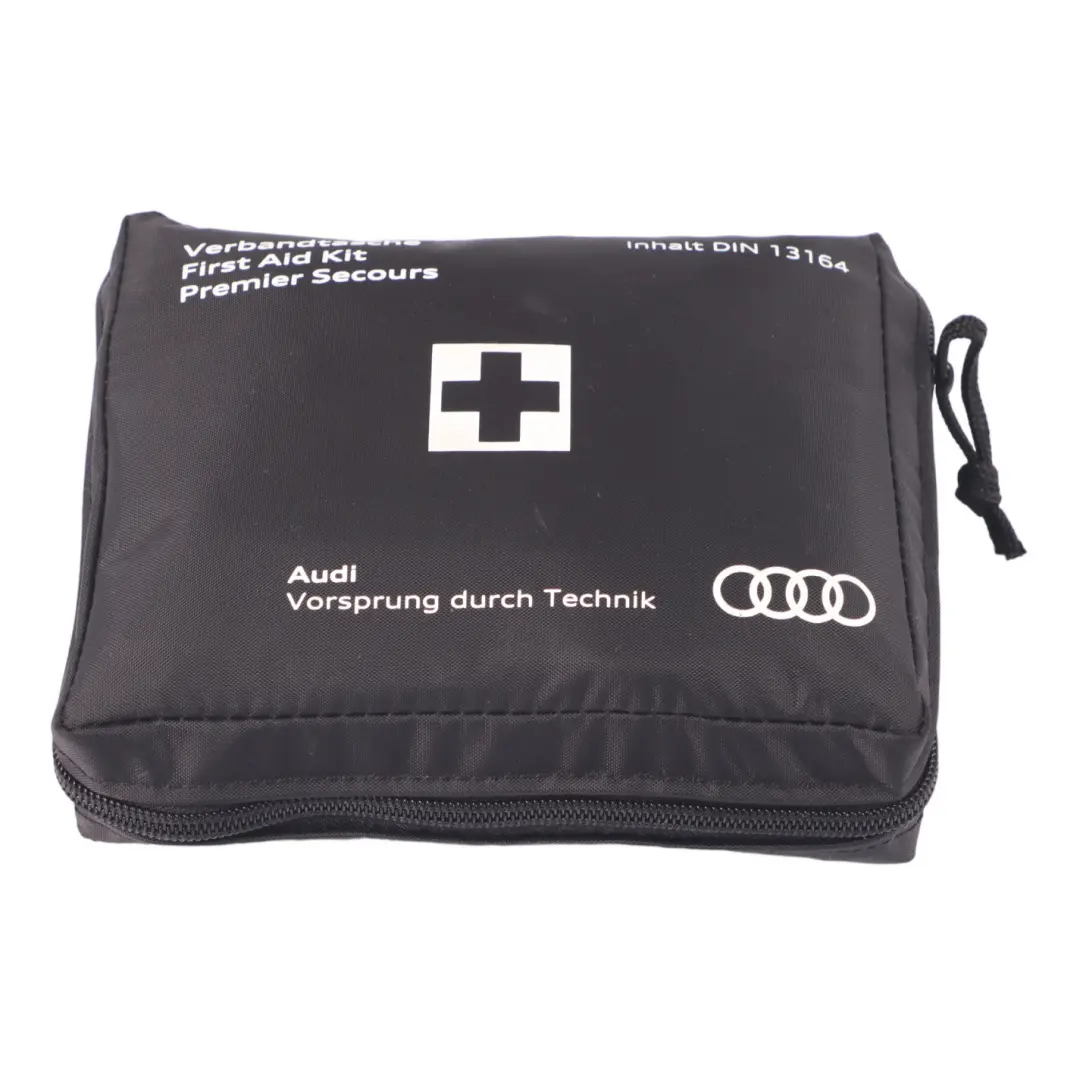 Audi Q2 GA Universal First Aid Emergency Medical Kit Black Pouch - SKU 8W0860282F - Part number 8W0860282F