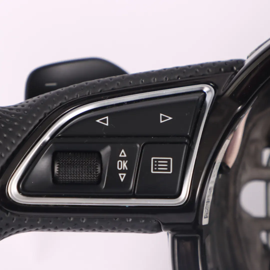 NUOVO Volante In Pelle Nera Cambio Al Volante per Audi A6 C7 S-Line con numero di parte 8X0419091M Audi A6 C7 S-Line NUOVO Volante In Pelle Nera Cambio Al Volante - SKU 8X0419091M-1 - Numero di parte 8X0419091M