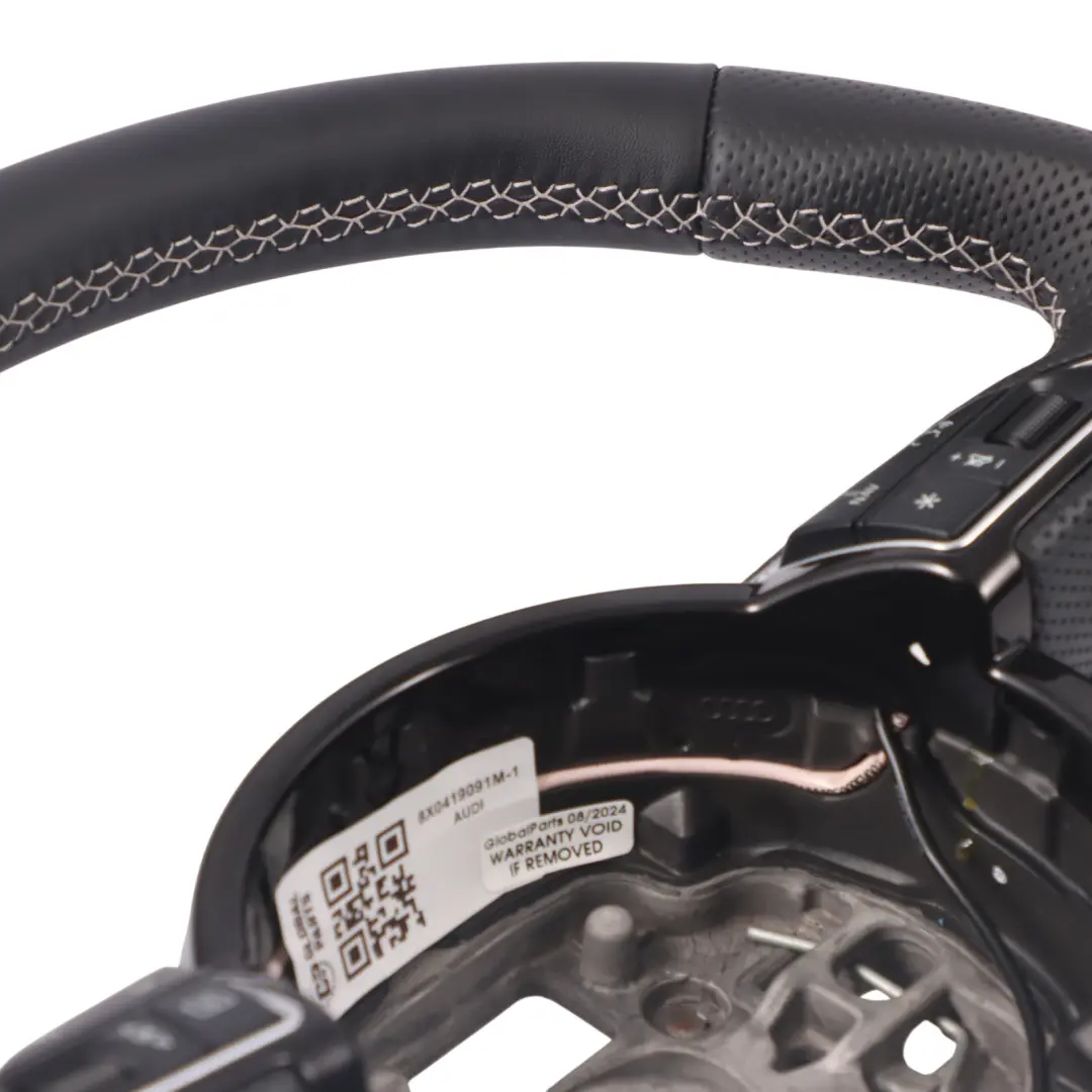 Audi A6 C7 S-Line NEW Black Leather Steering Wheel Paddle Shift - SKU 8X0419091M-1 - Part number 8X0419091M