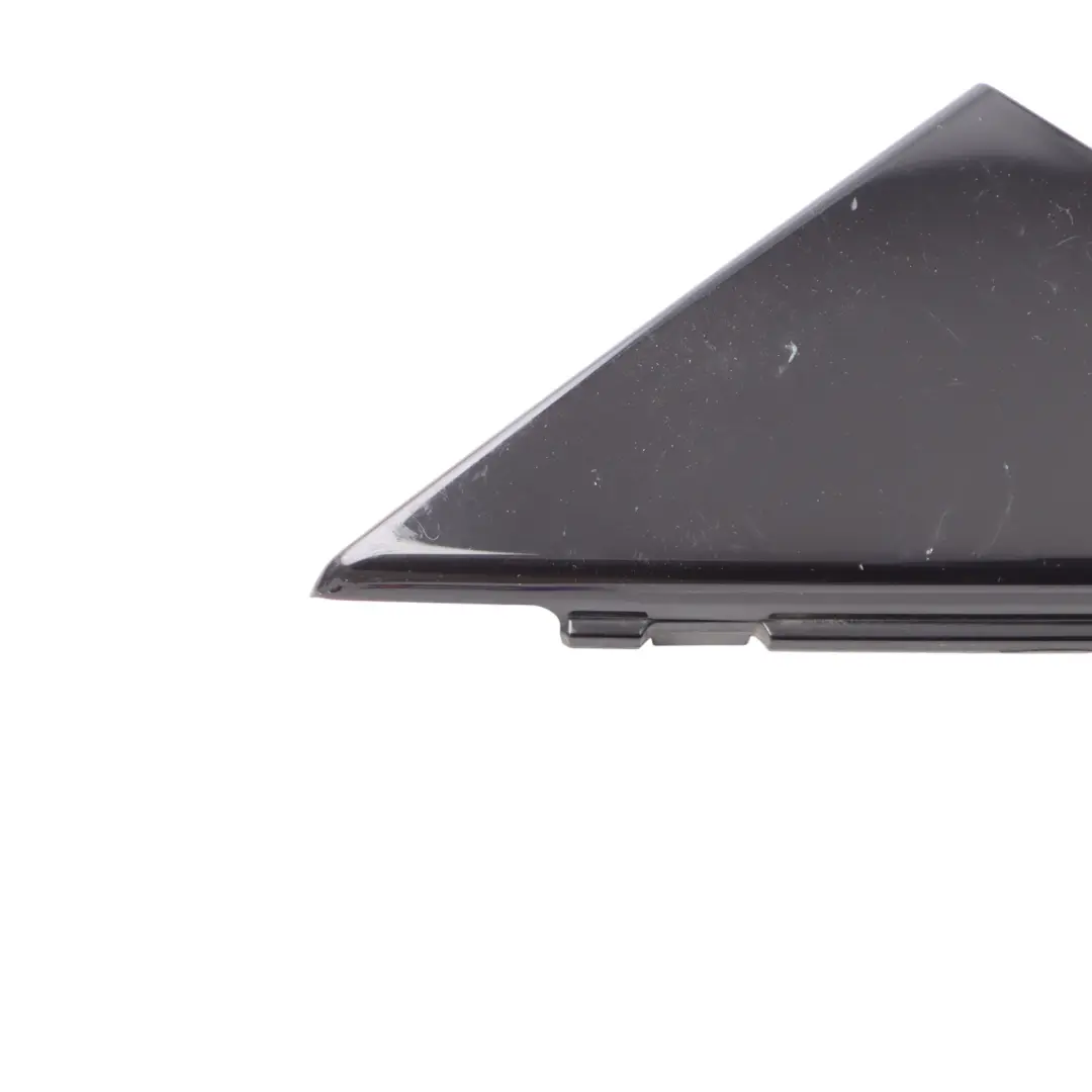 Audi A1 8X Door Triangle Trim Cover Front Left N/S Black Gloss - SKU 8X4837637E - Part number 8X4837637E