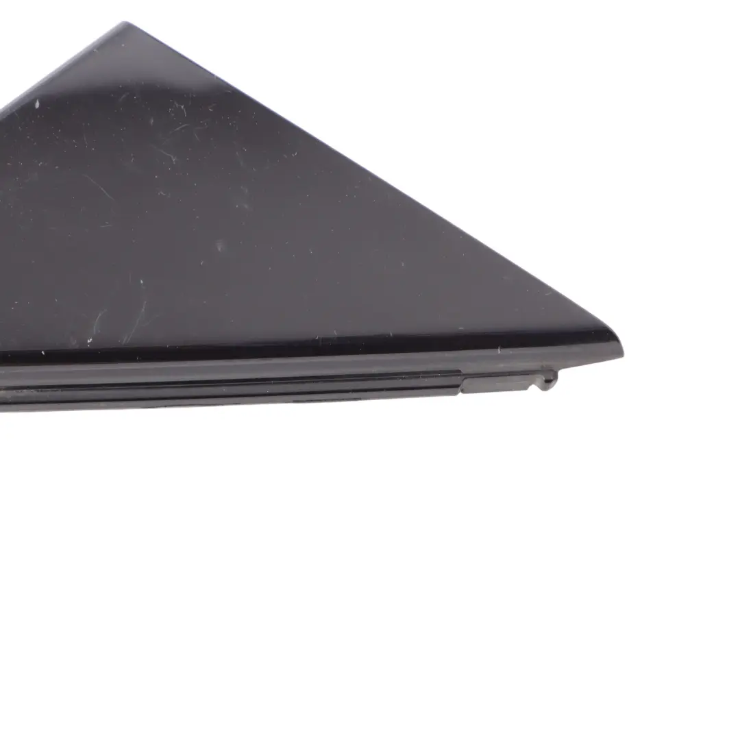 Audi A1 8X Door Triangle Trim Cover Front Left N/S Black Gloss - SKU 8X4837637E - Part number 8X4837637E