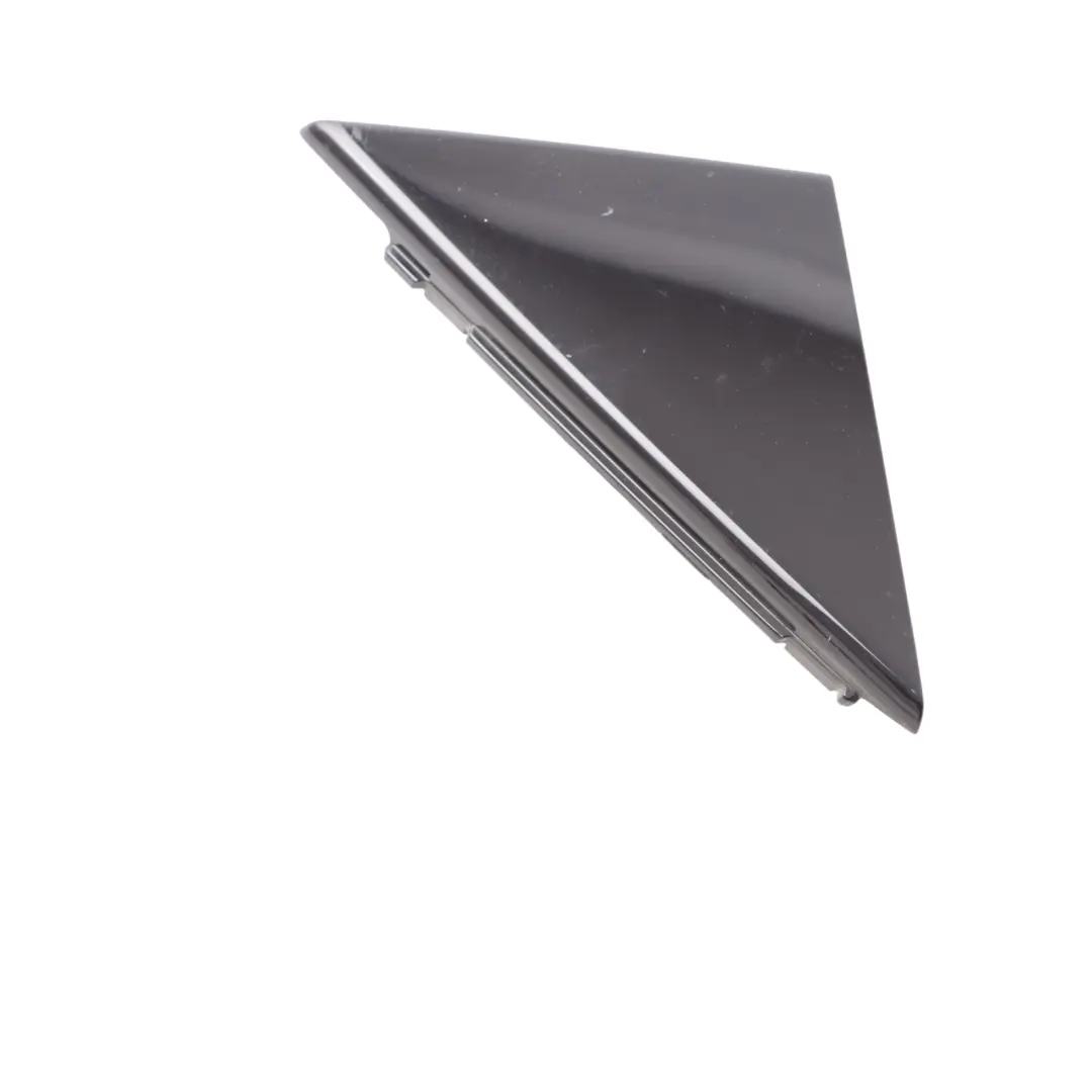 Audi A1 8X Door Triangle Trim Cover Front Left N/S Black Gloss - SKU 8X4837637E - Part number 8X4837637E
