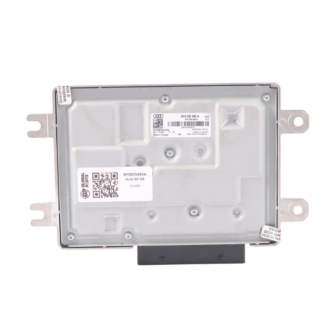 Harman Speaker Amplifier Booster Sound System to Audi Q2 GA with Part number 8Y0035465A Audi Q2 GA Harman Speaker Amplifier Booster Sound System - SKU 8Y0035465A - Part number 8Y0035465A