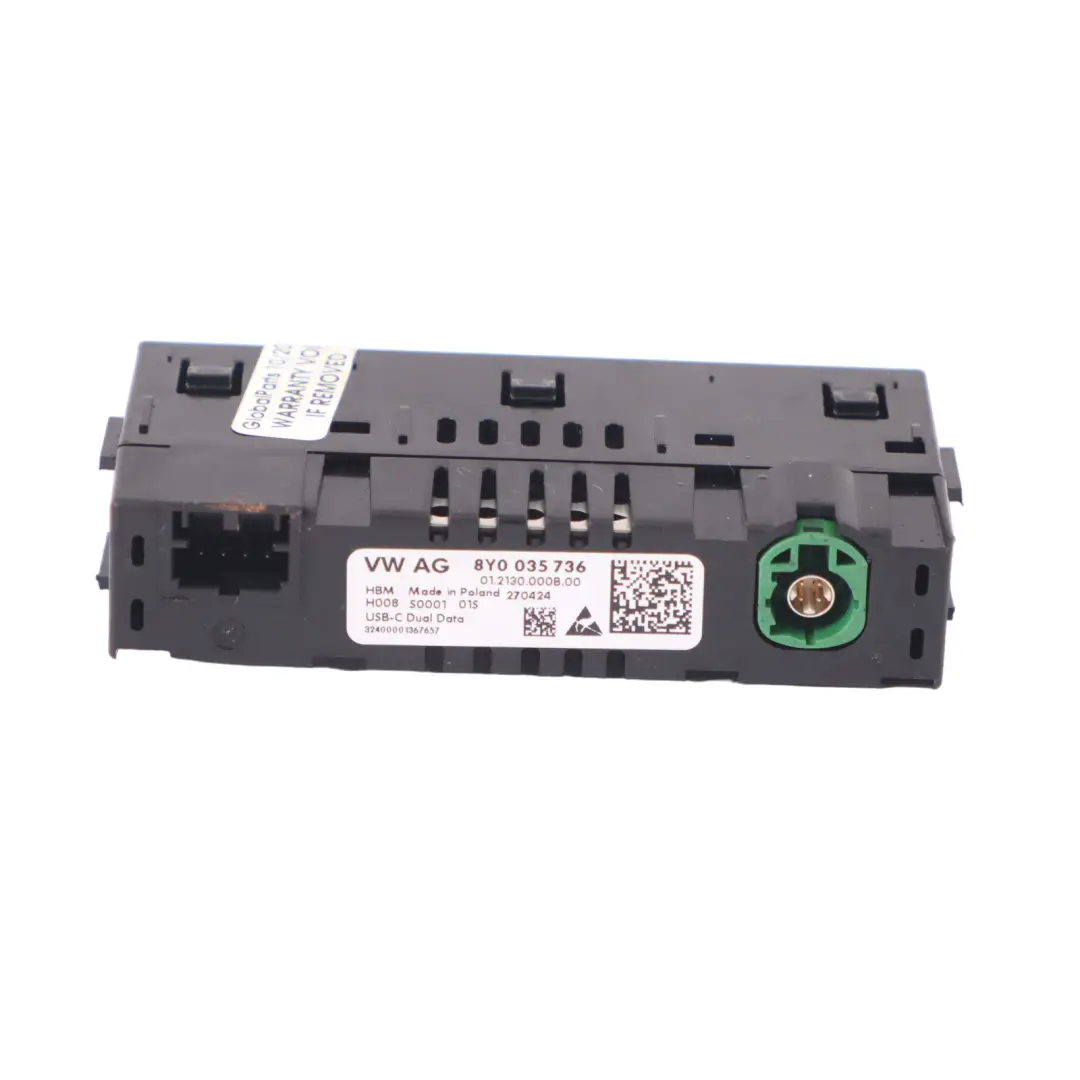Audi Q2 GA Porta USB Tipo-C Spina Ingresso Connessione - SKU 8Y0035736 - Numero di parte 8Y0035736