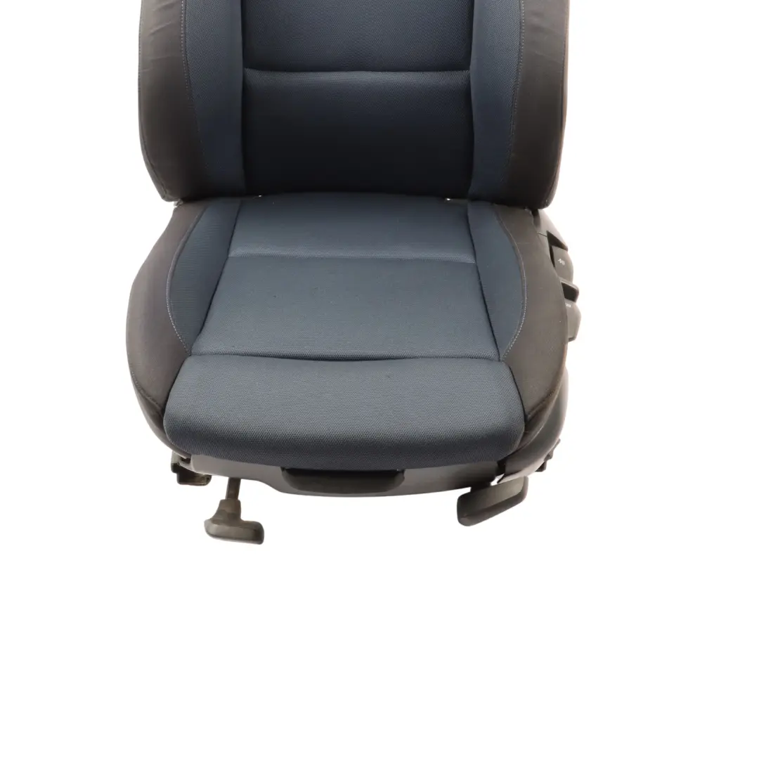Front Seat M Sport Left N/S Interior Cloth Fabric Network Monaco Blue to BMW E81 with Part number 9124291 BMW E81 Front Seat M Sport Left N/S Interior Cloth Fabric Network Monaco Blue - SKU 9124291-1 - Part number 9124291