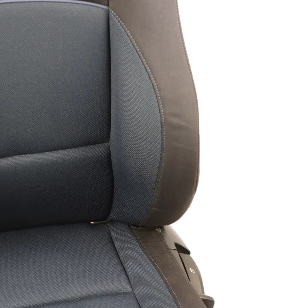 Front Seat M Sport Left N/S Interior Cloth Fabric Network Monaco Blue to BMW E81 with Part number 9124291 BMW E81 Front Seat M Sport Left N/S Interior Cloth Fabric Network Monaco Blue - SKU 9124291-1 - Part number 9124291