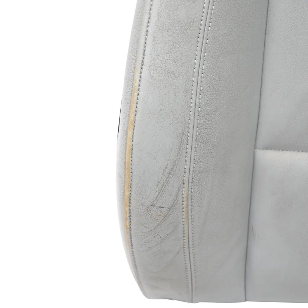 BMW E87 LCI schienale anteriore destro riscaldato in pelle Boston Alaska Grigio - SKU 9127338 - Numero di parte 9127338