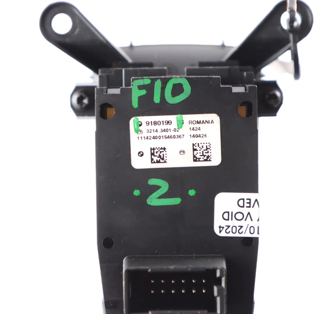 Parking Brake Switch BMW F10 F11 F13 Button Trim Black Handbrake to with Part number 9180199 Parking Brake Switch BMW F10 F11 F13 Button Trim Black Handbrake - SKU 9180199 - Part number 9180199