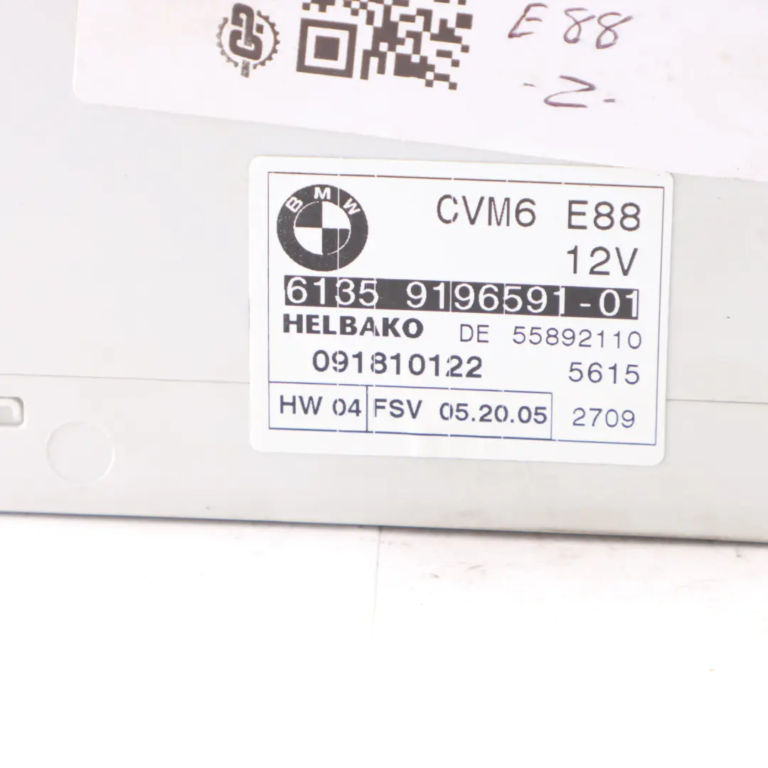 Tetto apribile Modulo ECU CVM6 per BMW E88 Cabrio Cabrio con numero di parte 9196591 BMW E88 Cabrio Cabrio Tetto apribile Modulo ECU CVM6 - SKU 9196591 - Numero di parte 9196591