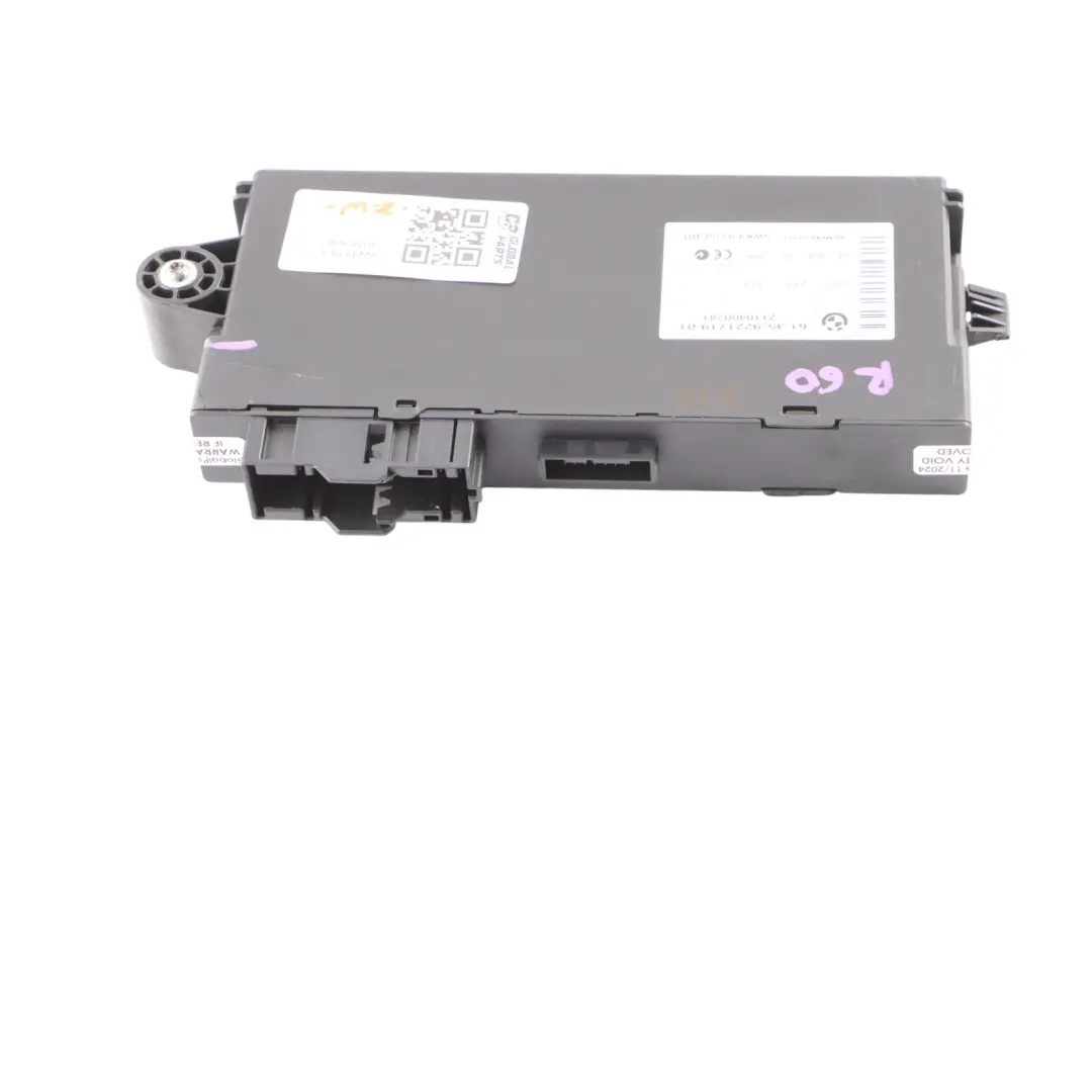 Mini Cooper R55 R56 R60 CAS 3 ECU Unità controllo Modulo lettura chiave - SKU 9221719-1 - Numero di parte 9221719