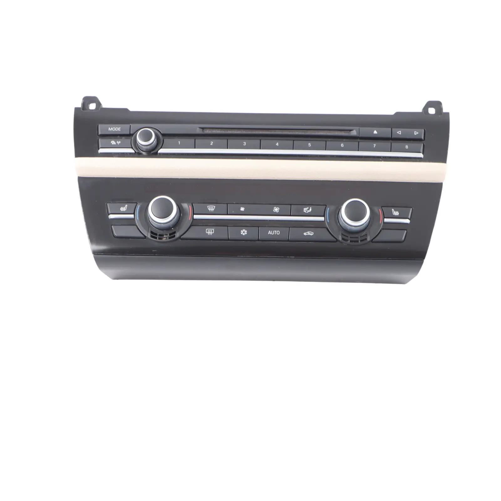 BMW F10 F11 Radio Air Conditioning A/C Control Switch Unit Panel Beige 9249708
