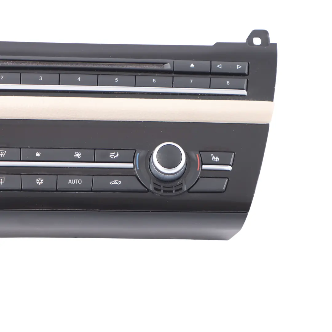 Radio Aria Condizionata A/C Pannello Interruttori Beige per BMW F10 F11 con numero di parte 9249708 BMW F10 F11 Radio Aria Condizionata A/C Pannello Interruttori Beige - SKU 9249708-1 - Numero di parte 9249708