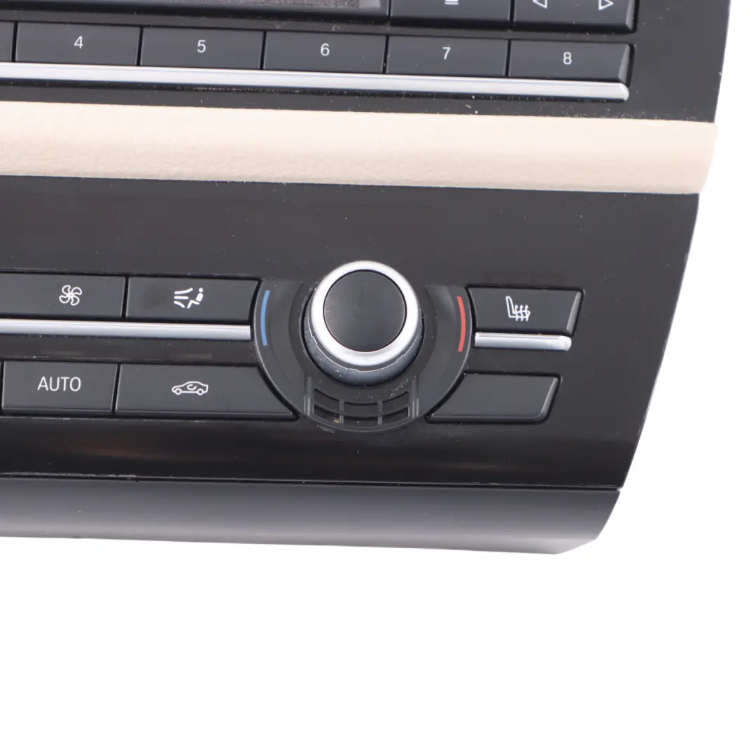 Radio Aria Condizionata A/C Pannello Interruttori Beige per BMW F10 F11 con numero di parte 9249708 BMW F10 F11 Radio Aria Condizionata A/C Pannello Interruttori Beige - SKU 9249708-1 - Numero di parte 9249708