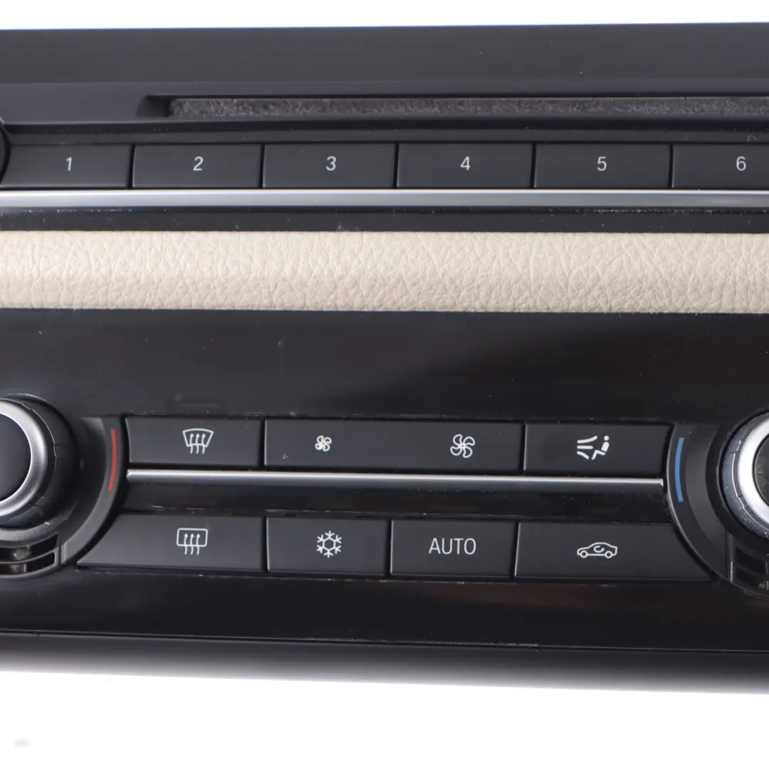 Radio Aria Condizionata A/C Pannello Interruttori Beige per BMW F10 F11 con numero di parte 9249708 BMW F10 F11 Radio Aria Condizionata A/C Pannello Interruttori Beige - SKU 9249708-1 - Numero di parte 9249708
