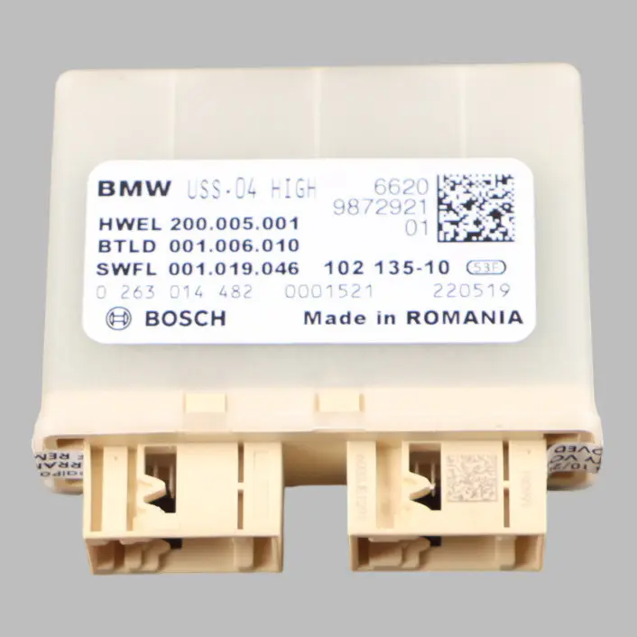 Parking Distance Ultrasonic Sensor Control Module Unit to BMW F40 F92 G20 with Part number 9258589 BMW F40 F92 G20 Parking Distance Ultrasonic Sensor Control Module Unit - SKU 9258589 - Part number 9258589
