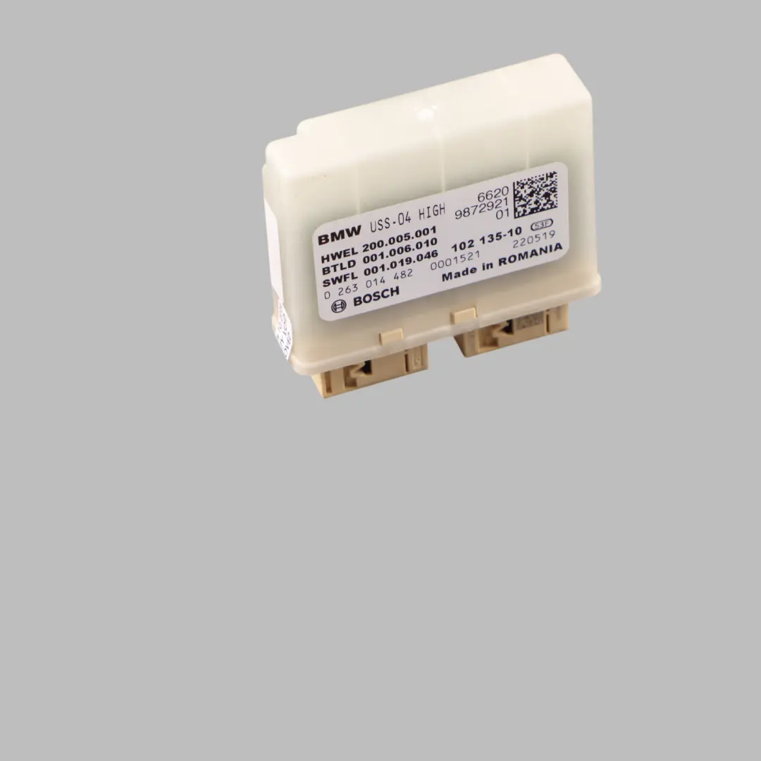 Parking Distance Ultrasonic Sensor Control Module Unit to BMW F40 F92 G20 with Part number 9258589 BMW F40 F92 G20 Parking Distance Ultrasonic Sensor Control Module Unit - SKU 9258589 - Part number 9258589