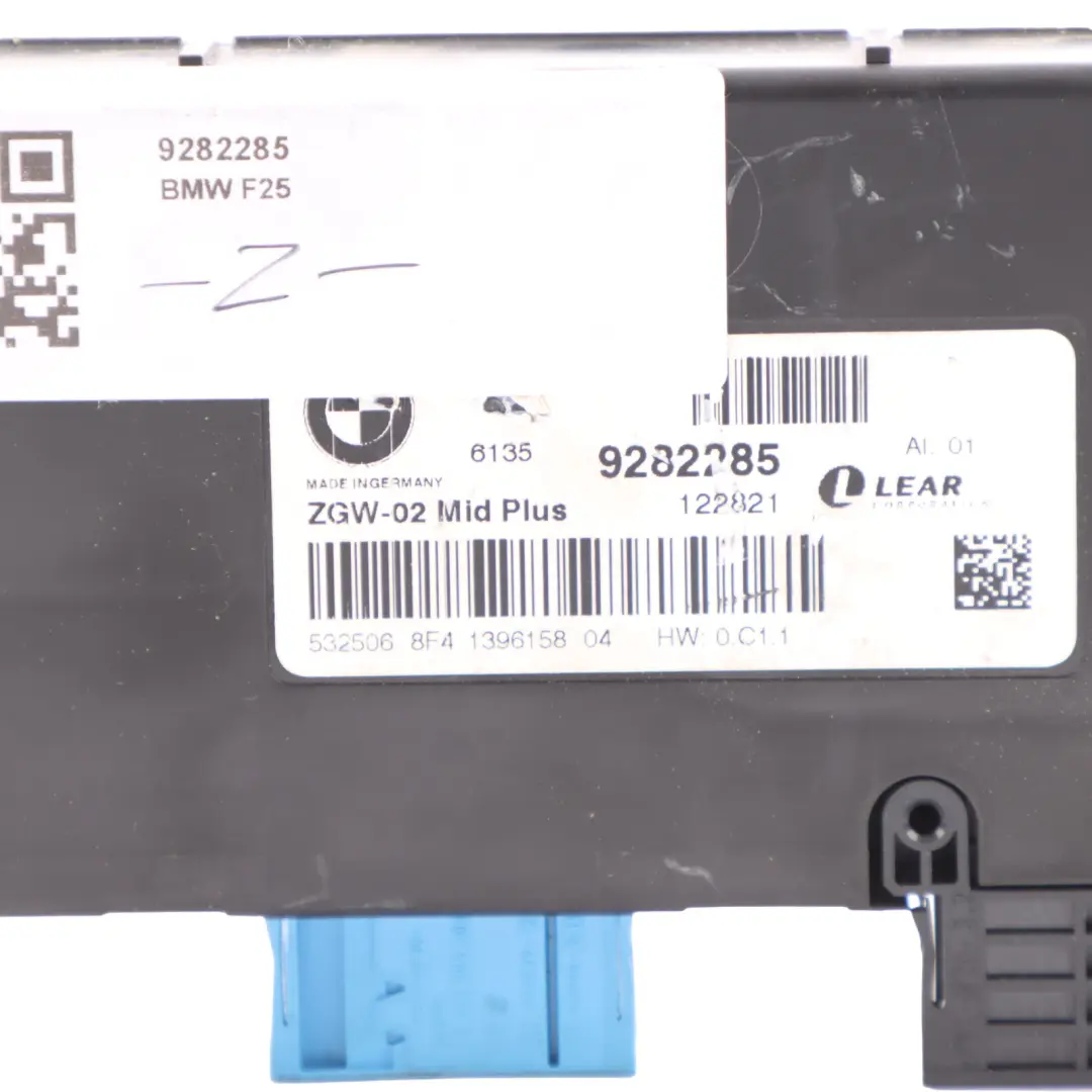 Module De Commande De Passerelle Centrale ECU pour BMW X3 F25 à propos du numéro de pièce 9282285 BMW X3 F25 Module De Commande De Passerelle Centrale ECU - SKU 9282285 - Numéro de pièce 9282285
