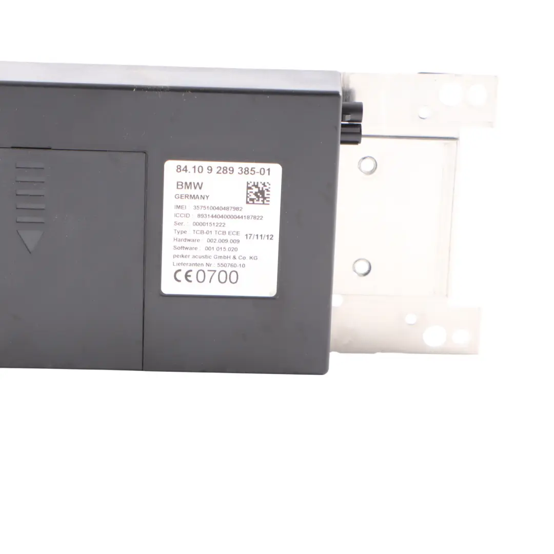 Modulo Telematico Unità Di Controllo Bluetooth Telematik per BMW F10 F34 GT con numero di parte 9289385 BMW F10 F34 GT Modulo Telematico Unità Di Controllo Bluetooth Telematik - SKU 9289385 - Numero di parte 9289385