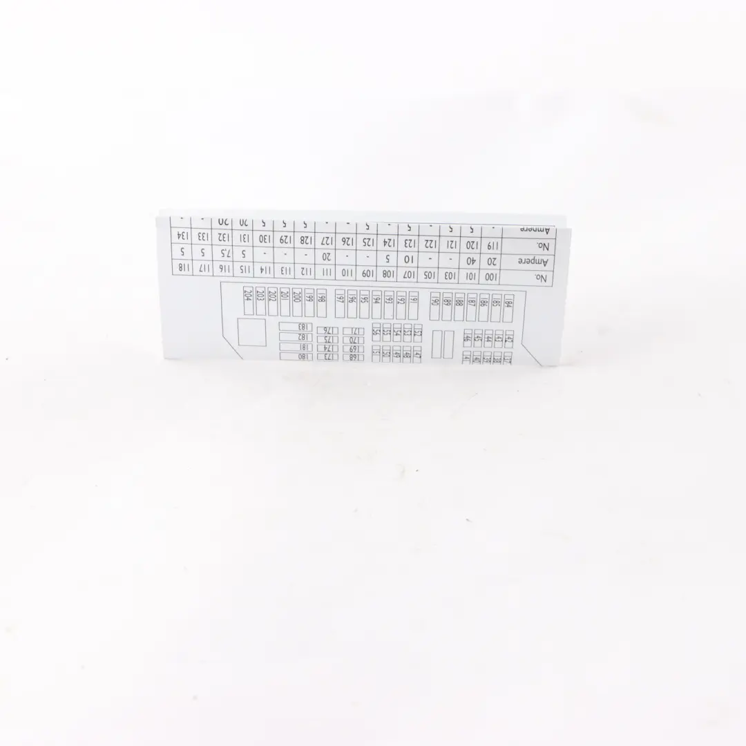 BMW X3 F25 Fuse Box Grouping Map Diagram Location - SKU 9315152 - Part number 9315152