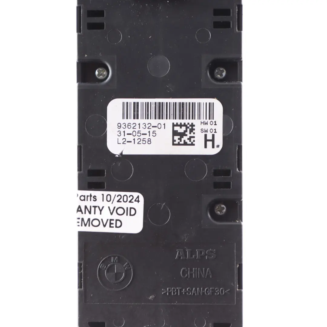 Window Lifter Switch BMW F23 F33 Driver's Side Door Control Panel Unit to with Part number 9362132 Window Lifter Switch BMW F23 F33 Driver's Side Door Control Panel Unit - SKU 9362132-1 - Part number 9362132