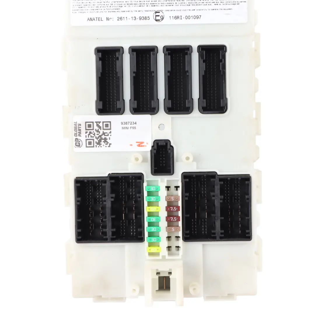 Fuse Box Front Body Control Module ECU BCM Unit to Mini F55 with Part number 9387234 Mini F55 Fuse Box Front Body Control Module ECU BCM Unit - SKU 9387234 - Part number 9387234