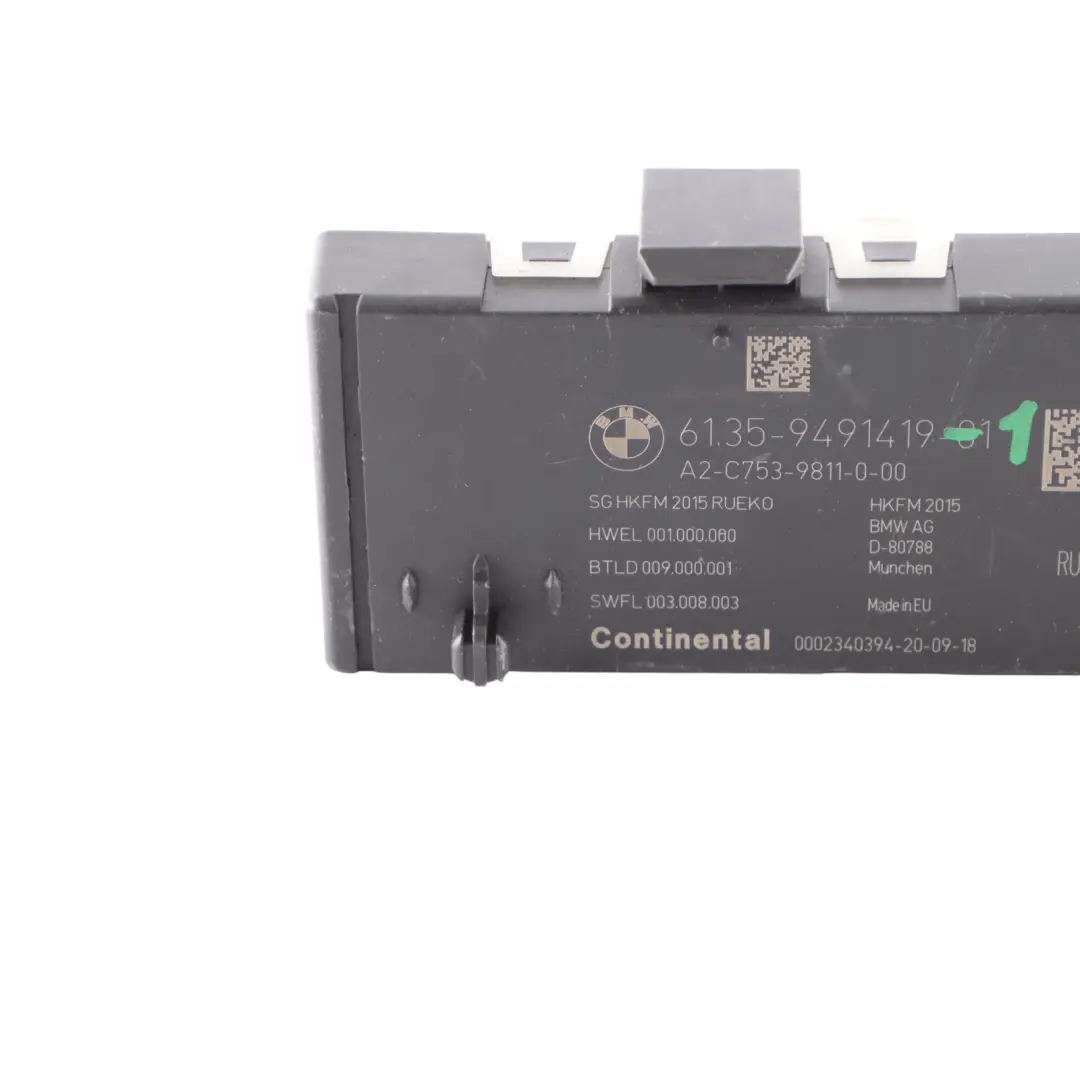 Trunk Lid Automatic Lift Control Module to BMW F45 F48 F15 F31 F36 Mini F60 with Part number 9491419 BMW F45 F48 F15 F31 F36 Mini F60 Trunk Lid Automatic Lift Control Module - SKU 9491419-1 - Part number 9491419