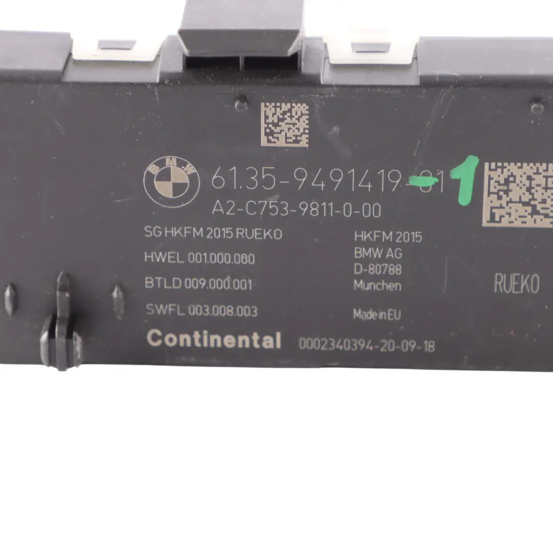 Trunk Lid Automatic Lift Control Module to BMW F45 F48 F15 F31 F36 Mini F60 with Part number 9491419 BMW F45 F48 F15 F31 F36 Mini F60 Trunk Lid Automatic Lift Control Module - SKU 9491419-1 - Part number 9491419