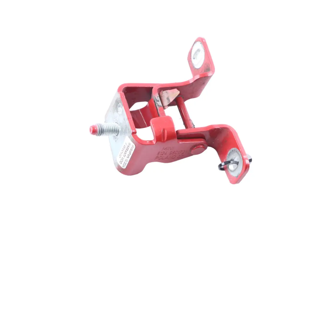 Mini R60 Charnière Couvercle Coffre Arrière Gauche Rouge Blazing B63 - SKU 9801721-BRMII - Numéro de pièce 9801721